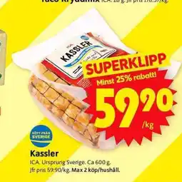 ICA Supermarket Kassler erbjuda