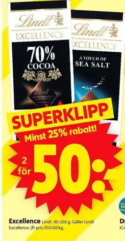ICA Supermarket Excellence Lindt erbjuda