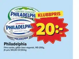 Östenssons Philadelphia erbjuda