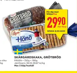 SKÄRGÅRDSKAKA, GRÖTBRÖD
