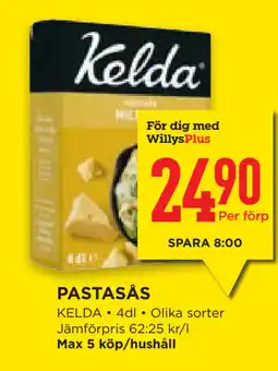 Willys Hemma PASTASÅS erbjuda
