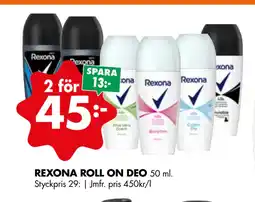 ÖoB REXONA ROLL ON DEO erbjuda