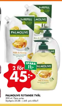 ÖoB PALMOLIVE FLYTANDE TVÅL erbjuda