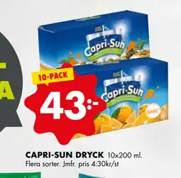 ÖoB CAPRI-SUN DRYCK erbjuda