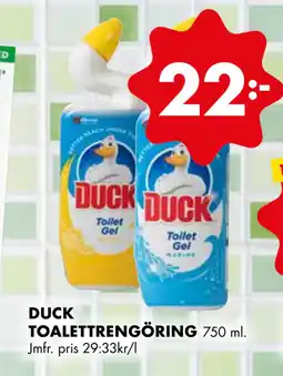 ÖoB DUCK TOALETTRENGÖRING erbjuda