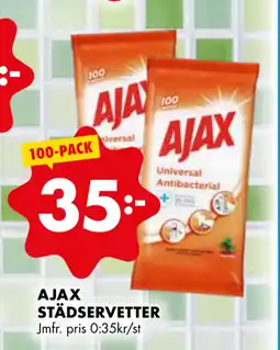 ÖoB AJAX STÄDSERVETTER erbjuda