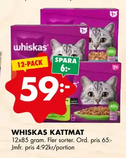 ÖoB WHISKAS KATTMAT erbjuda