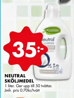 ÖoB NEUTRAL SKÖLJMEDEL erbjuda