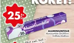ÖoB ALUMINIUMFOLIE erbjuda