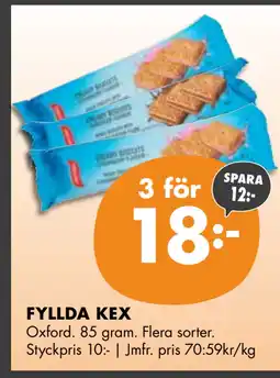 ÖoB FYLLDA KEX erbjuda