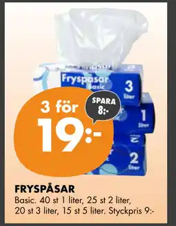 ÖoB FRYSPÅSAR erbjuda