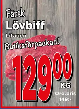 Supergrossen Lövbiff erbjuda
