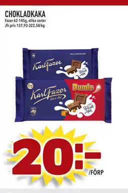 Supergrossen CHOKLADKAKA erbjuda