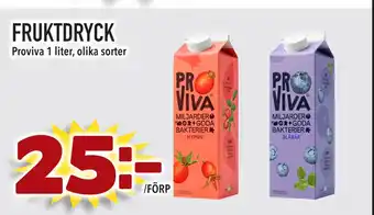 Supergrossen FRUKTDRYCK erbjuda