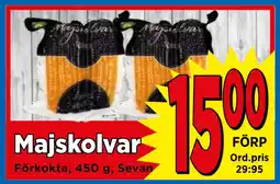 Supergrossen Majskolvar erbjuda