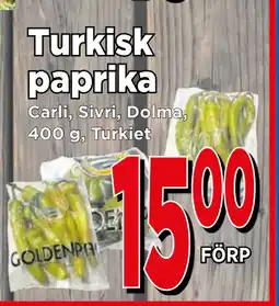 Supergrossen Turkisk paprika erbjuda