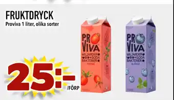 Nya Pulsen FRUKTDRYCK erbjuda