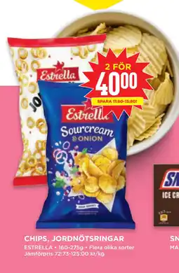 Willys CHIPS, JORDNÖTSRINGAR erbjuda