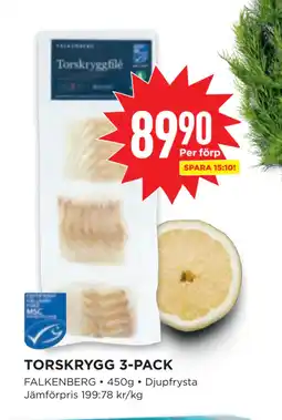 Willys TORSKRYGG 3-PACK erbjuda