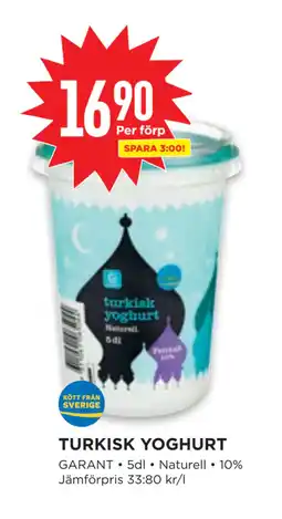 Willys TURKISK YOGHURT erbjuda