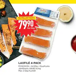 Willys LAXFILÉ 4-PACK erbjuda