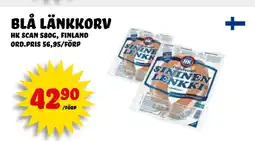 Nelins blå länkkorv erbjuda