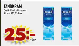 Nelins TANDKRÄM erbjuda