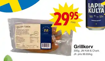 Matöppet Grillkorv erbjuda