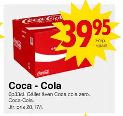 Matöppet Coca - Cola erbjuda