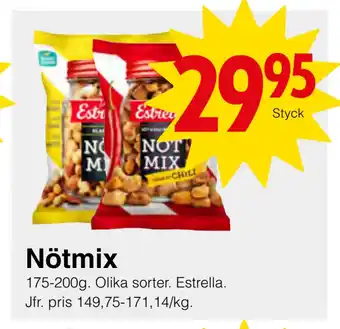 Matöppet Nötmix erbjuda