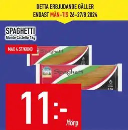Matdax SPAGHETTI erbjuda