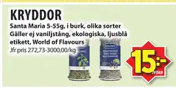 Matvärlden Tensta KRYDDOR erbjuda