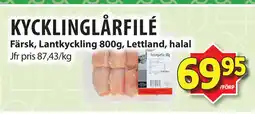 Matvärlden Tensta KYCKLINGLÅRFILÉ erbjuda