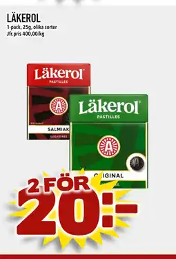 Bonum Matmarknad LÄKEROL erbjuda