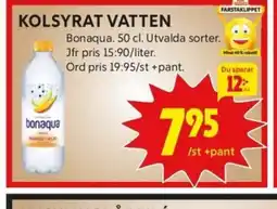 ICA Kvantum Kolsyrat vatten erbjuda