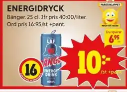 ICA Kvantum Energidryck erbjuda