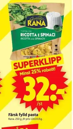 ICA Supermarket Färsk fylld pasta erbjuda