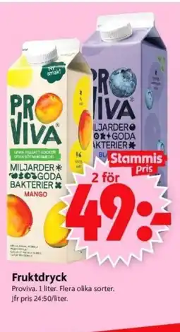 ICA Supermarket Fruktdryck erbjuda