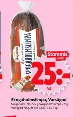 ICA Supermarket Skogaholmslimpa, Varsågod erbjuda