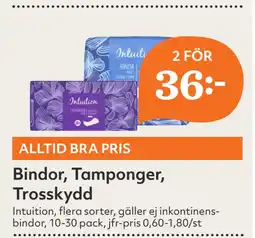 Hemköp Bindor, Tamponger,Trosskydd erbjuda