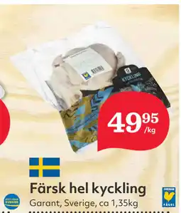 Hemköp Färsk hel kyckling erbjuda