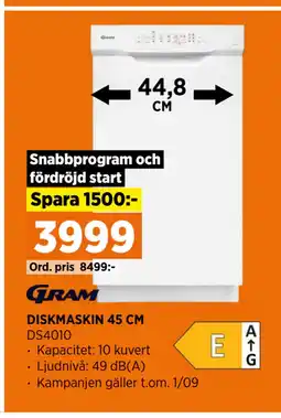 Power DISKMASKIN 45 CM erbjuda