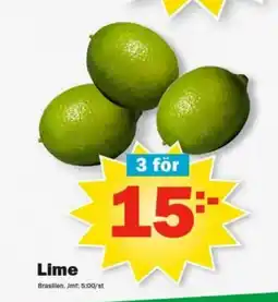 Pekås Lime erbjuda