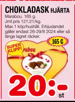 Nya Pulsen CHOKLADASK erbjuda