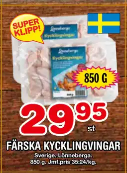 Nya Pulsen FÄRSKA KYCKLINGVINGAR erbjuda