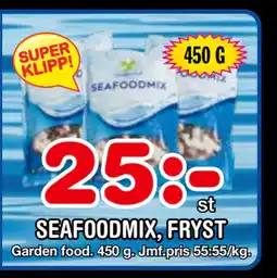 Nya Pulsen SEAFOODMIX, FRYST erbjuda