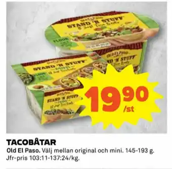 Coop Old El Paso Taco shells erbjuda