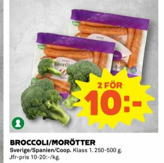 Coop Coop Morötter erbjuda