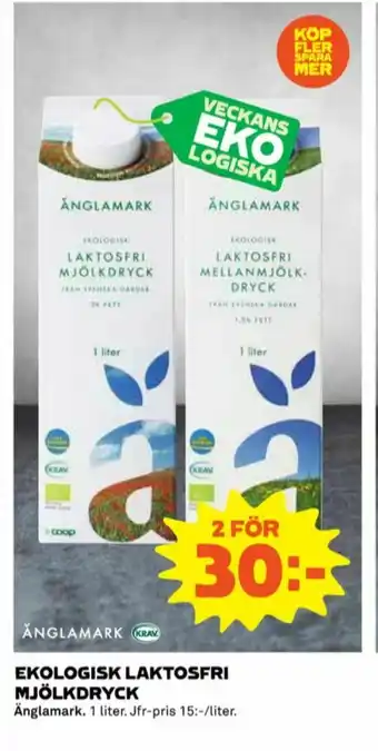 Coop Änglamark Mjölk erbjuda