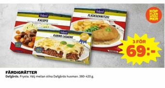 Coop Dafgårds Färdigrätter erbjuda